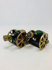 2 X COURVOISIER COGNAC CANNON MINIATURES 2 X COURVOISIER COGNAC CANNON MINIATURES