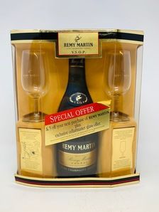 REMY MARTIN - FINE CHAMPAGNE COGNAC VSOP WITH GLASSES REMY MARTIN - FINE CHAMPAGNE COGNAC VSOP WITH GLASSES