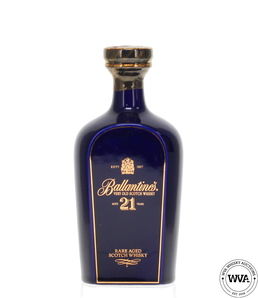 Ballantine S 21 Blue Ceramic Decanter