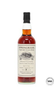 Springbank 21 Private Cask 655 Millennium Bottling