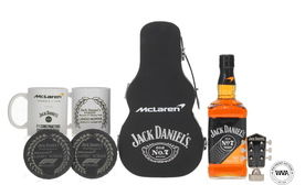 Jack Daniels Mclaren Formula 1 Team 2025 Edition Whiskey Guitar Case Mug Slate Mats