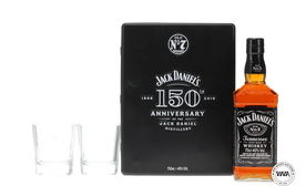 Jack Daniels 150th Anniversary Tin Glasses