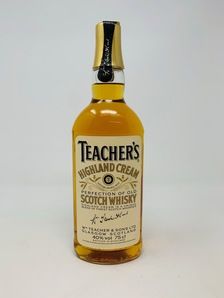 TEACHERS HIGHLAND CREAM SCOTCH WHISKY 1980'S (NO BOX)