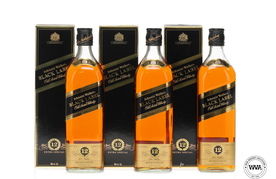Johnnie Walker Black Label 12 Year Old x 3