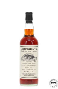 Springbank 21 Private Cask 655 Millennium Bottling