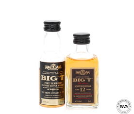 Big T 5 12 Blended Scotch Whisky Miniatures