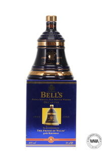 Bells Wade Decanter The Prince Of Wales 50th Birthday