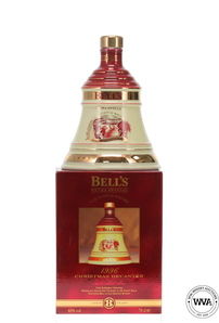 Bells Wade Decanter Christmas 1996