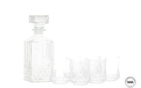 Glass Decanter 6 Glasses
