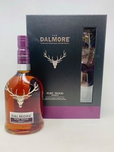 THE DALMORE PORT WOOD RESERVE PACK WITH GLASSES THE DALMORE PORT WOOD RESERVE PACK WITH GLASSES