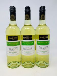 3 X HARDY S BANKSIDE CHARDONNAY 2015