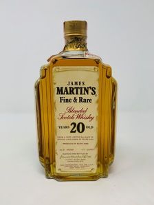 JAMES MARTIN'S FINE AND RARE 20 YEAR OLD 1970'S - US IMPORT 4/5 QUART JAMES MARTIN'S FINE AND RARE 20 YEAR OLD 1970'S - US IMPORT 4/5 QUART