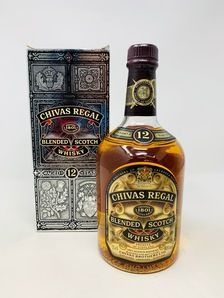CHIVAS REGAL 12 YEAR OLD 1980 S OLYMPIC AIRWAYS BOTTLE