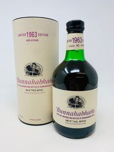 BUNNAHABHAIN 1963 - 40 YEAR OLD SCOTCH WHISKY BUNNAHABHAIN 1963 - 40 YEAR OLD SCOTCH WHISKY