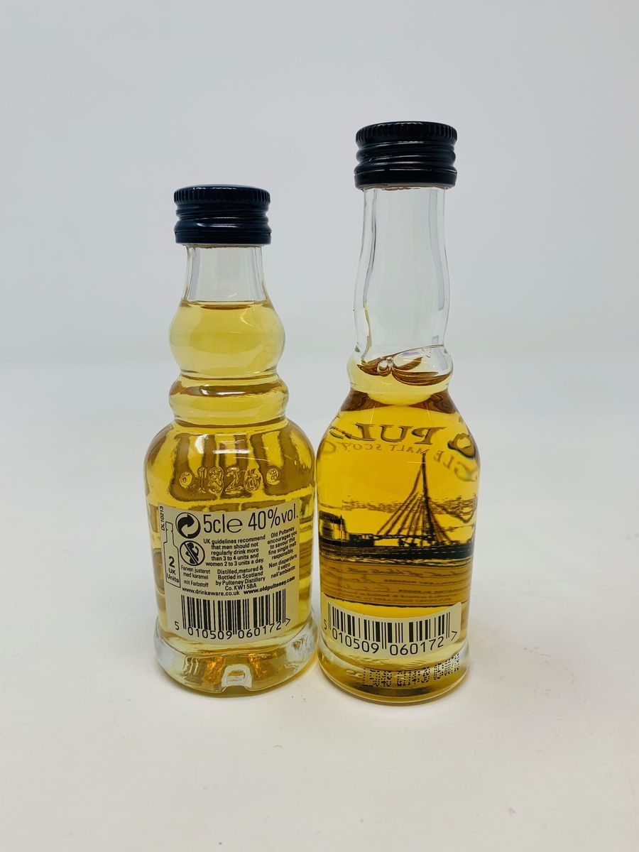2 X OLD PULTENEY 12 YEAR MINIATURES