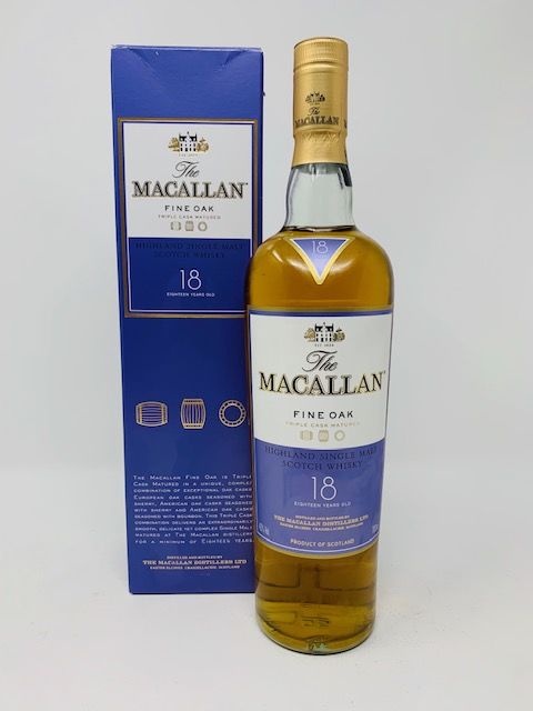 LOT 2925 - THE MACALLAN 18 YEAR OLD FINE OAK TRIPLE CASK (RESERVE PRICE £100.00)