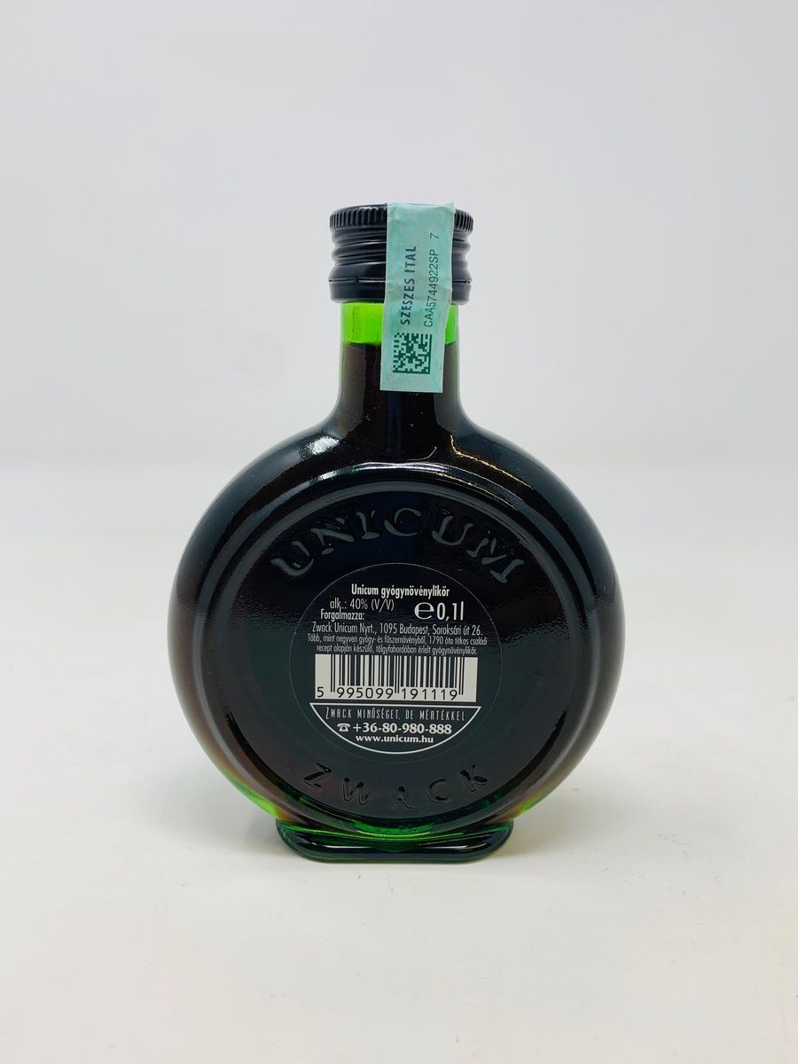 UNICUM ZWACK HERBAL LIQUEUR 10CL