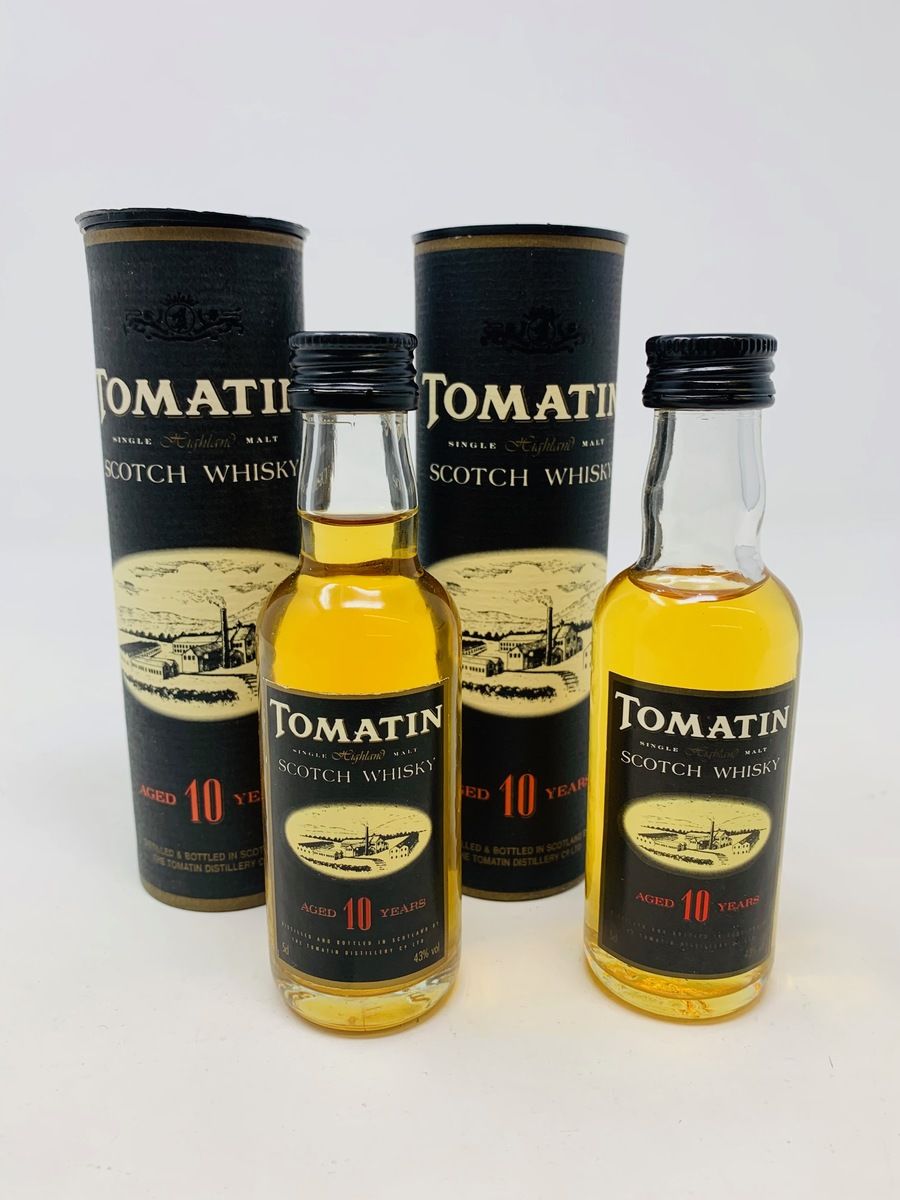 2 X TOMATIN 10 YEAR OLD MINIATURES