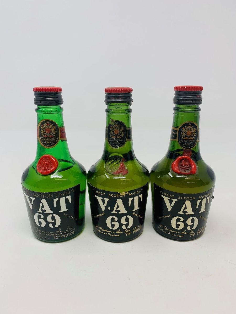 3 VAT 69 MINIATURE