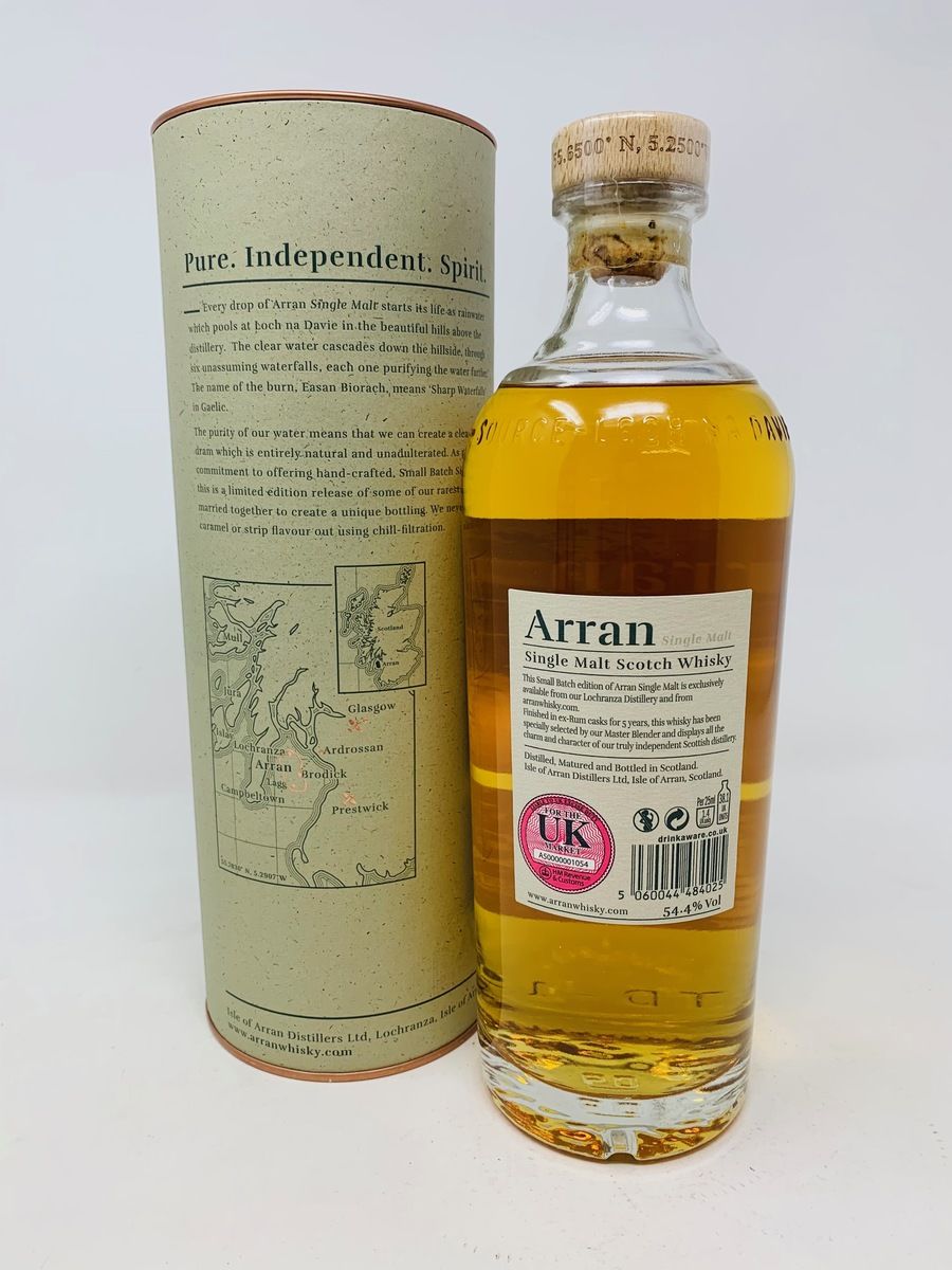 ARRAN 13 YEAR OLD SMALL BATCH RUM CASK FINISH