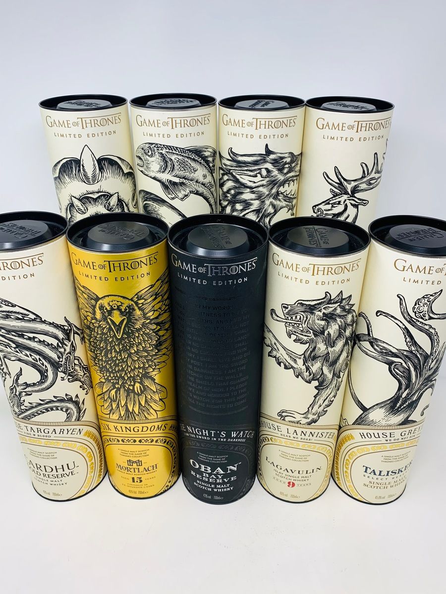 FULL GAME OF THRONES SET INCLUDING FULL TASTING SET