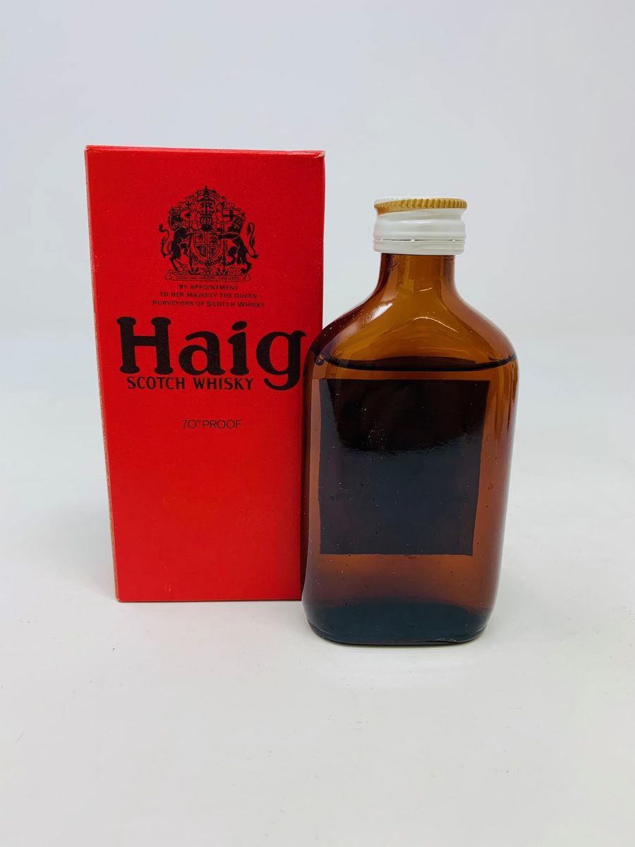 1 X HAIG WHISKY MINIATURE WITH BOX 