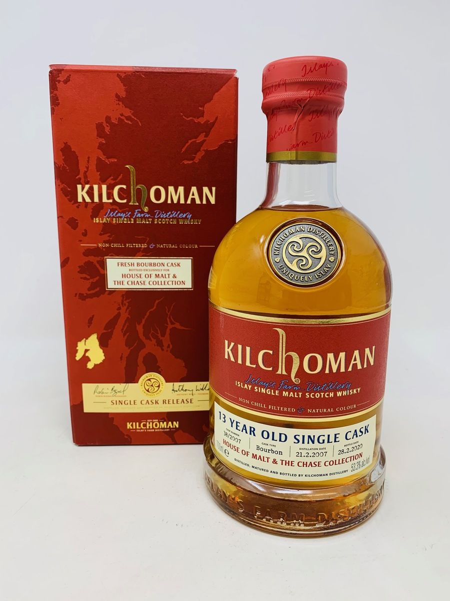 KILCHOMAN HOUSE OF MALT & THE CHASE COLLECTION 13 YEAR OLD SINGLE CASK
