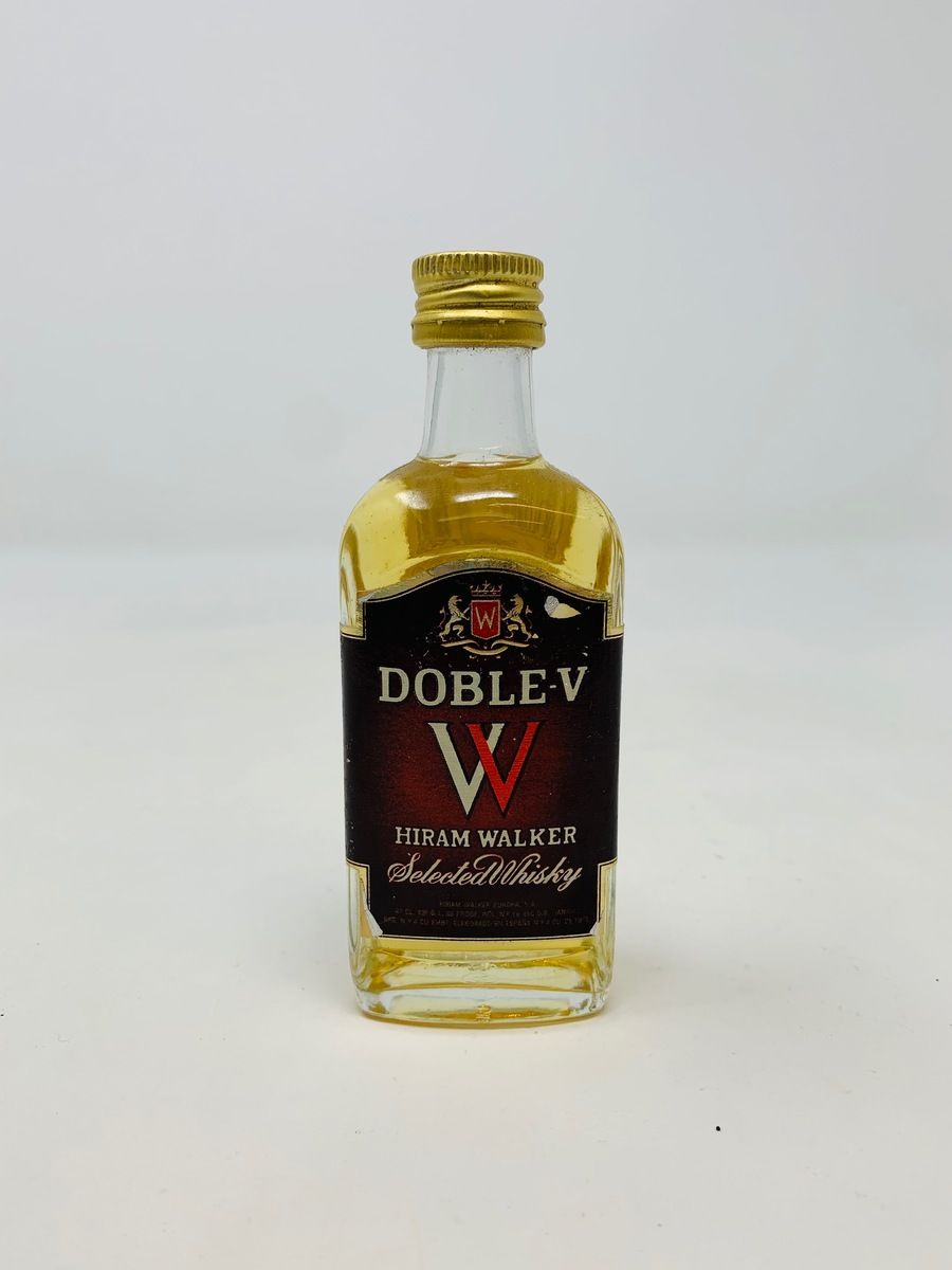 DOBLE - V HIRAM WALKER MINIATURE