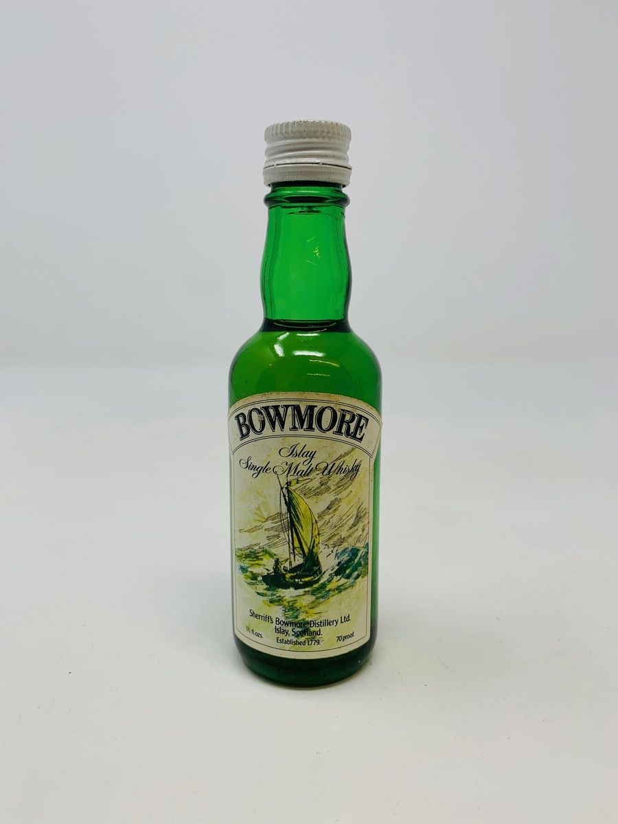 BOWMORE SHERRIFF'S 1970'S MINIATURE 1 2/3 FL.OZS