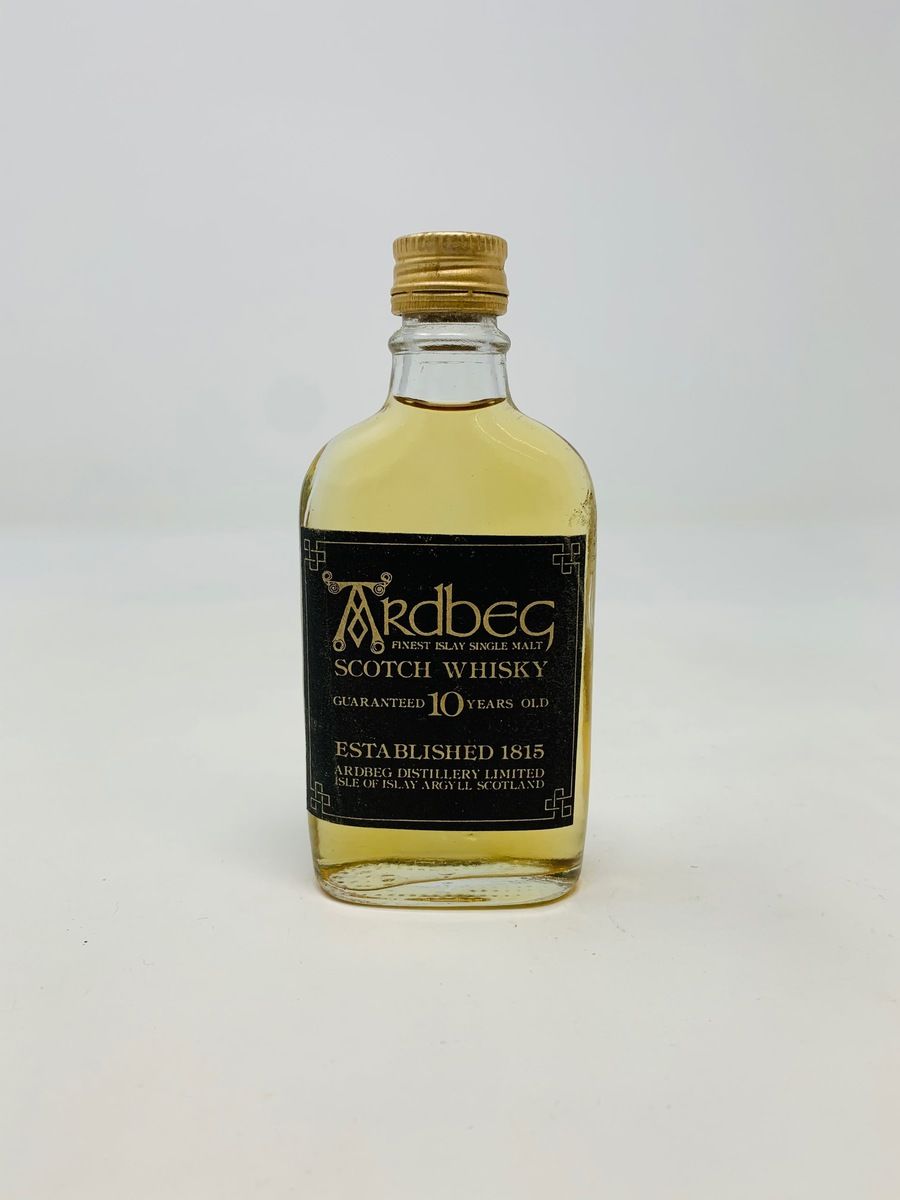 ARDBEG 10 YEAR OLD MINIATURE (OLD STYLE)