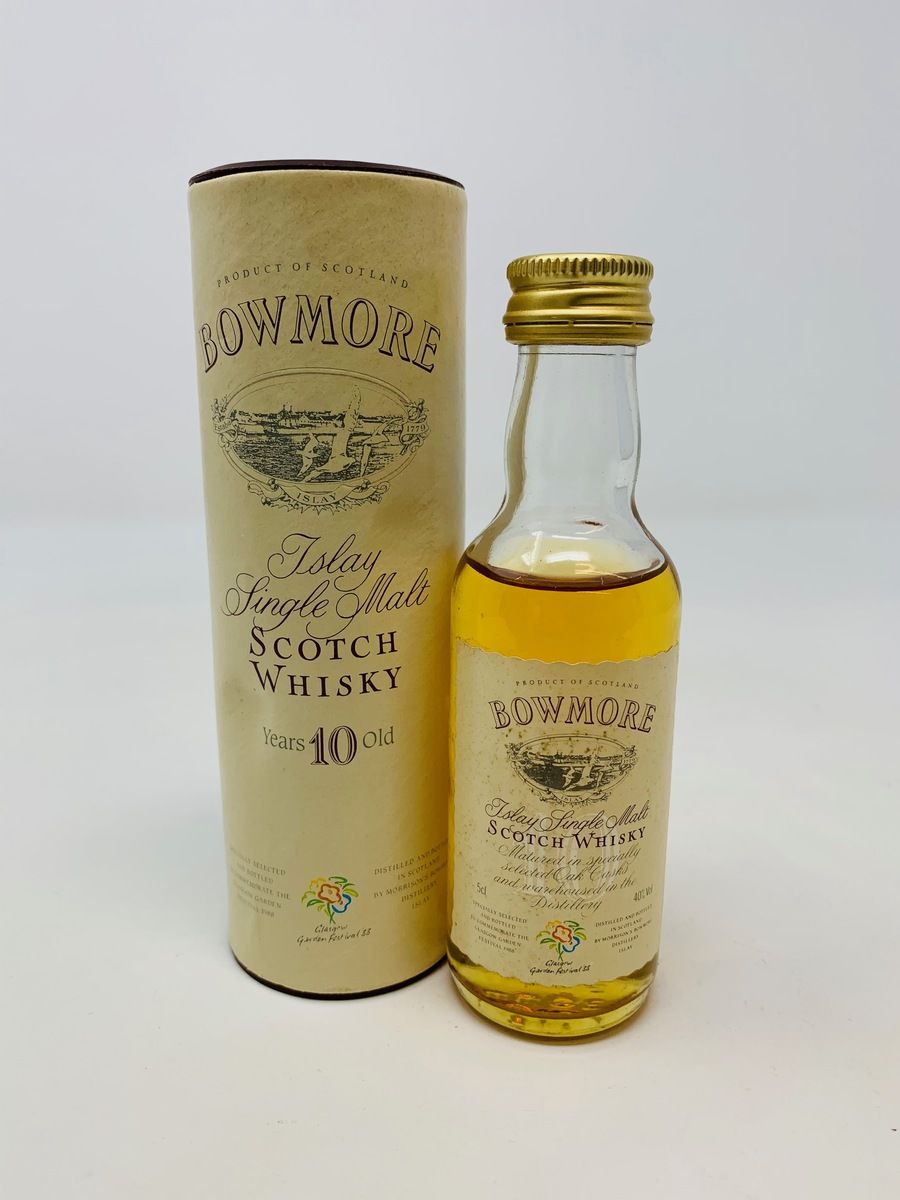 BOWMORE 10 YEAR OLD MINIATURE GLASGOW GARDEN FESTIVAL 1988