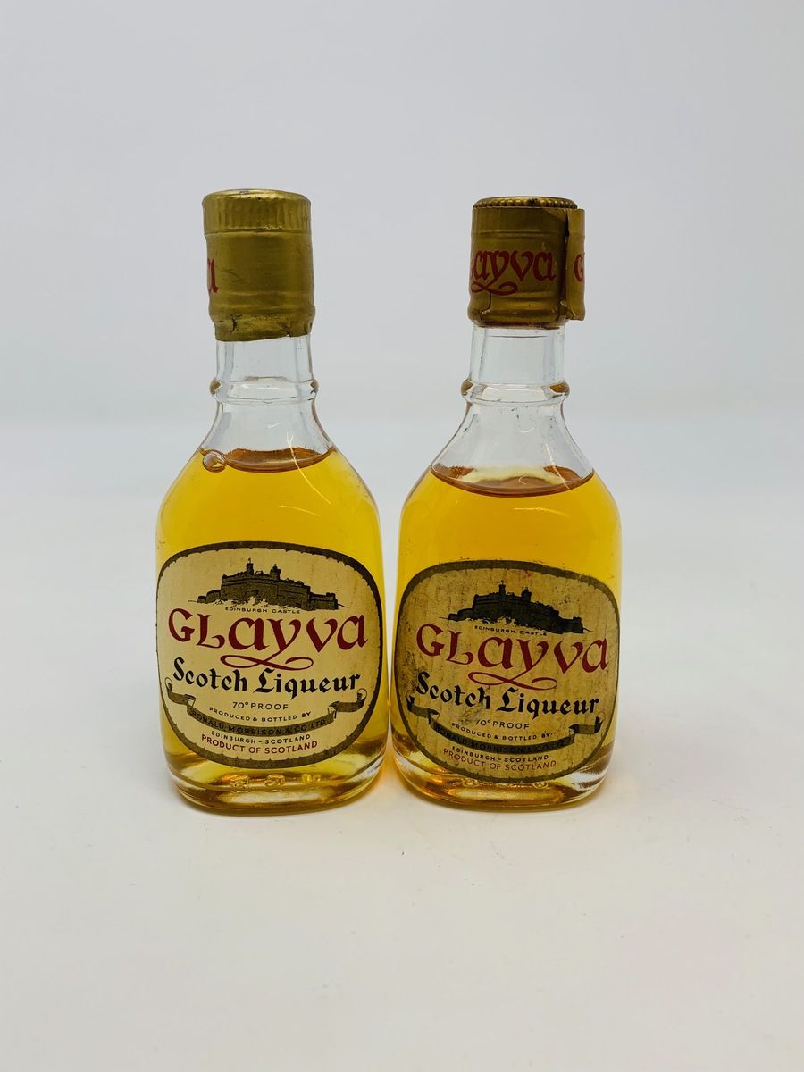 2 X GLAYVA SCOTCH LIQUEUR MINIATURES