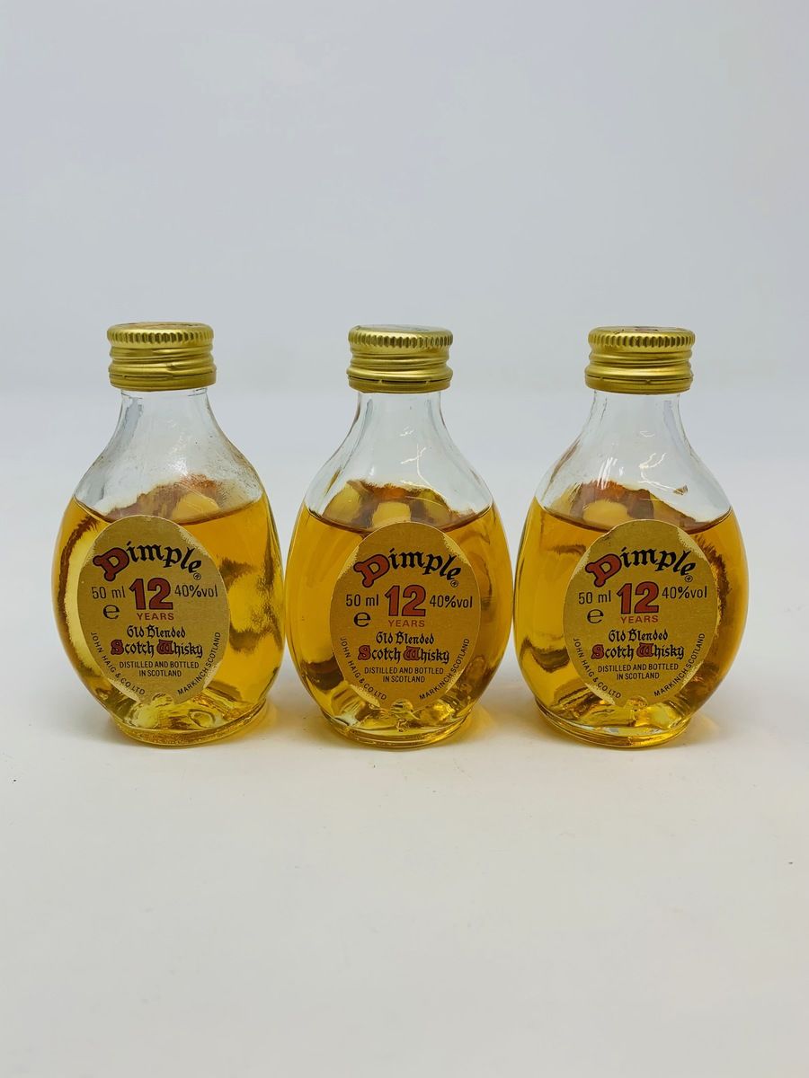 3 X DIMPLE 12 YEAR OLD MINIATURES