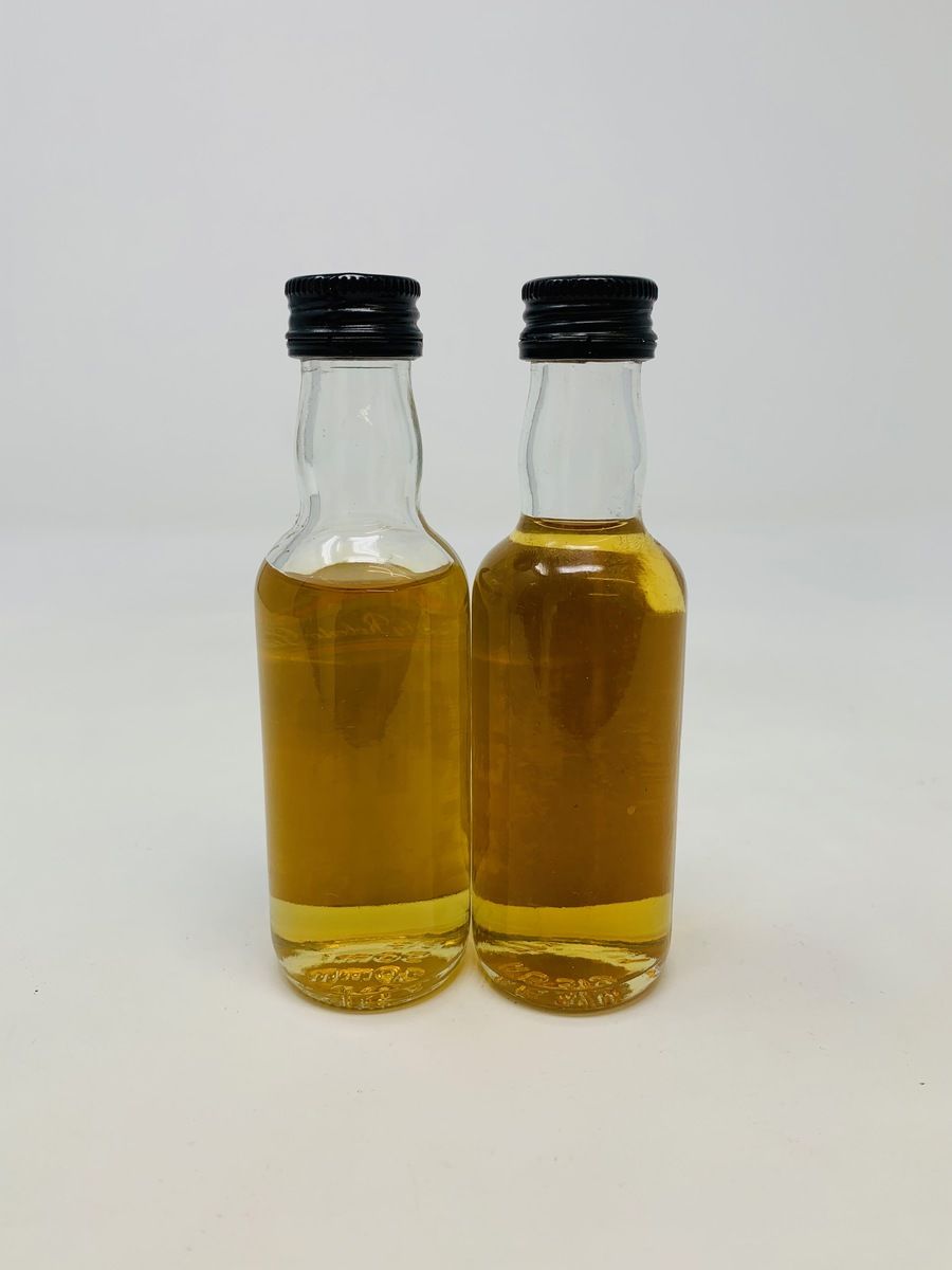 2 X GLORIOUS 12 YEAR OLD WHISKY MINIATURES 