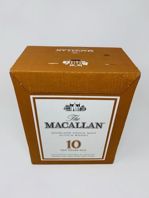 LOT 3110 - MACALLAN 10 YEAR OLD SHERRY OAK CASE X 6 BOTTLES (RESERVE PRICE £650.00)