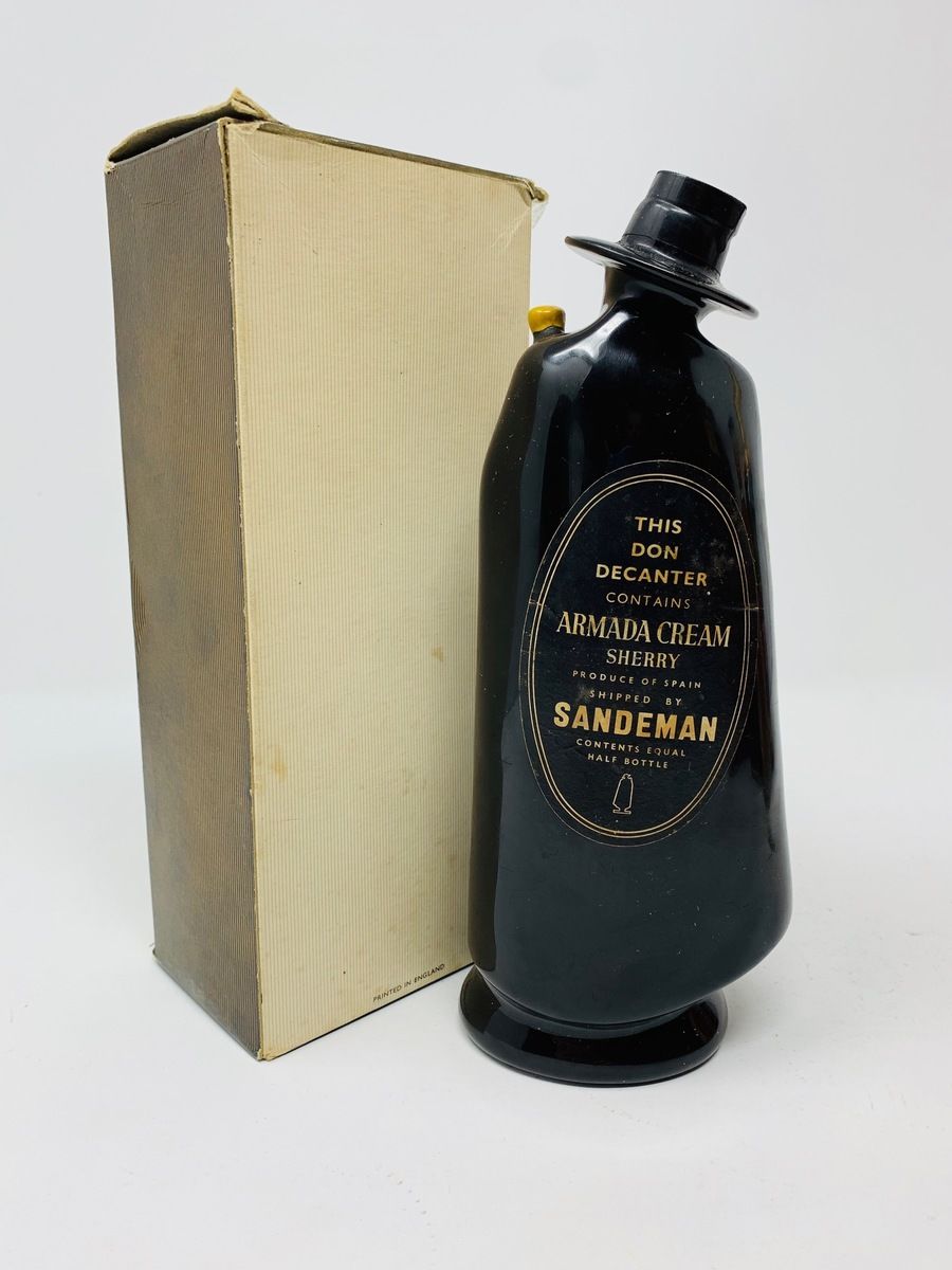 1960'S SANDEMAN DON DECANTER SHERRY HALF BOTTLE
