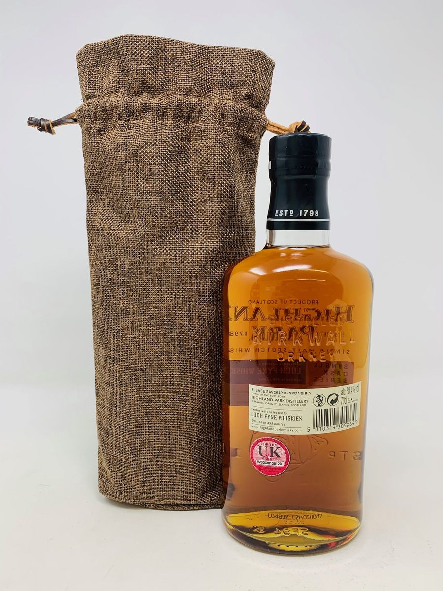 HIGHLAND PARK 15 YEAR OLD SINGLE CASK SERIES LOCH FYNE WHISKIES