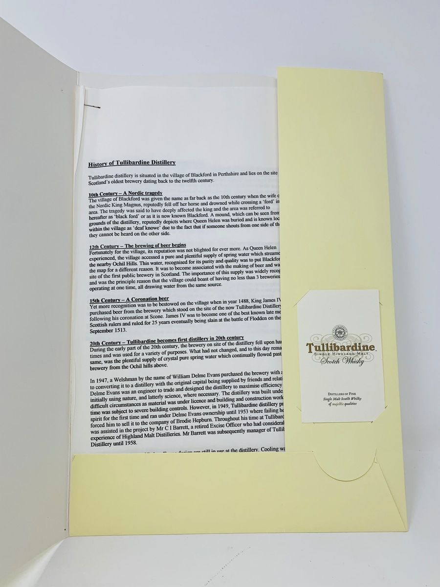 TULLIBARDINE 1966 WORLD CUP WHISKY LIMITED EDITION