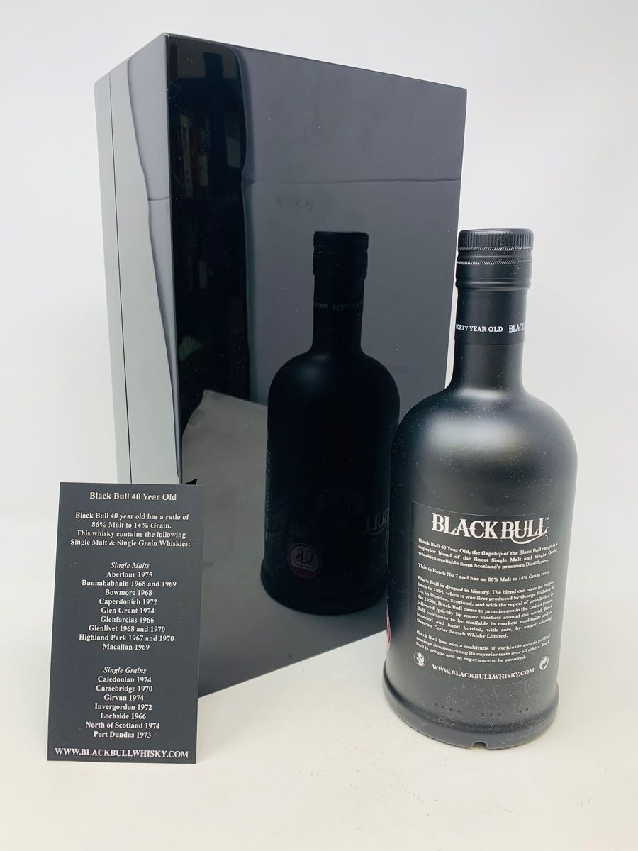BLACK BULL 40 YEAR OLD BLENDED WHISKY 7TH RELEASE