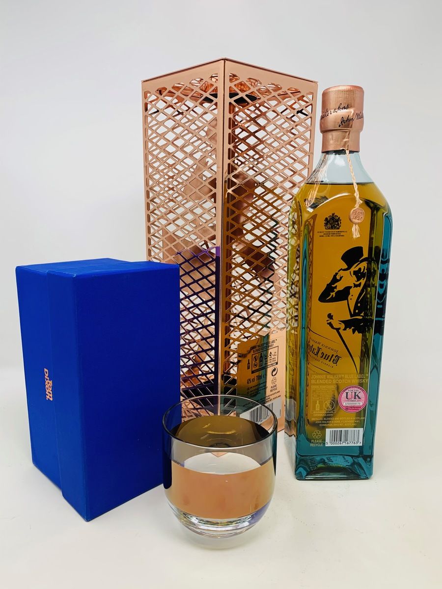 JOHNNIE WALKER BLUE LABEL CAPSULE SERIES BY TOM DIXON WITH GLASS