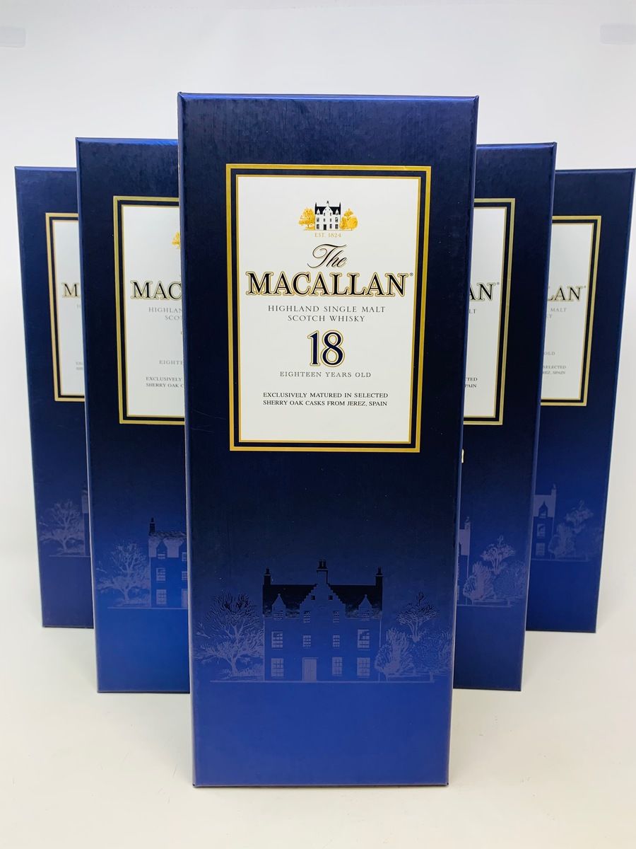 5 X SET OF MACALLAN 18 YEAR OLD - 1993/94/95/96 & 97