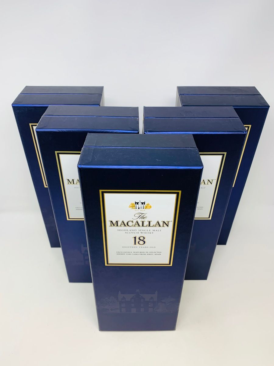 5 X SET OF MACALLAN 18 YEAR OLD - 1993/94/95/96 & 97