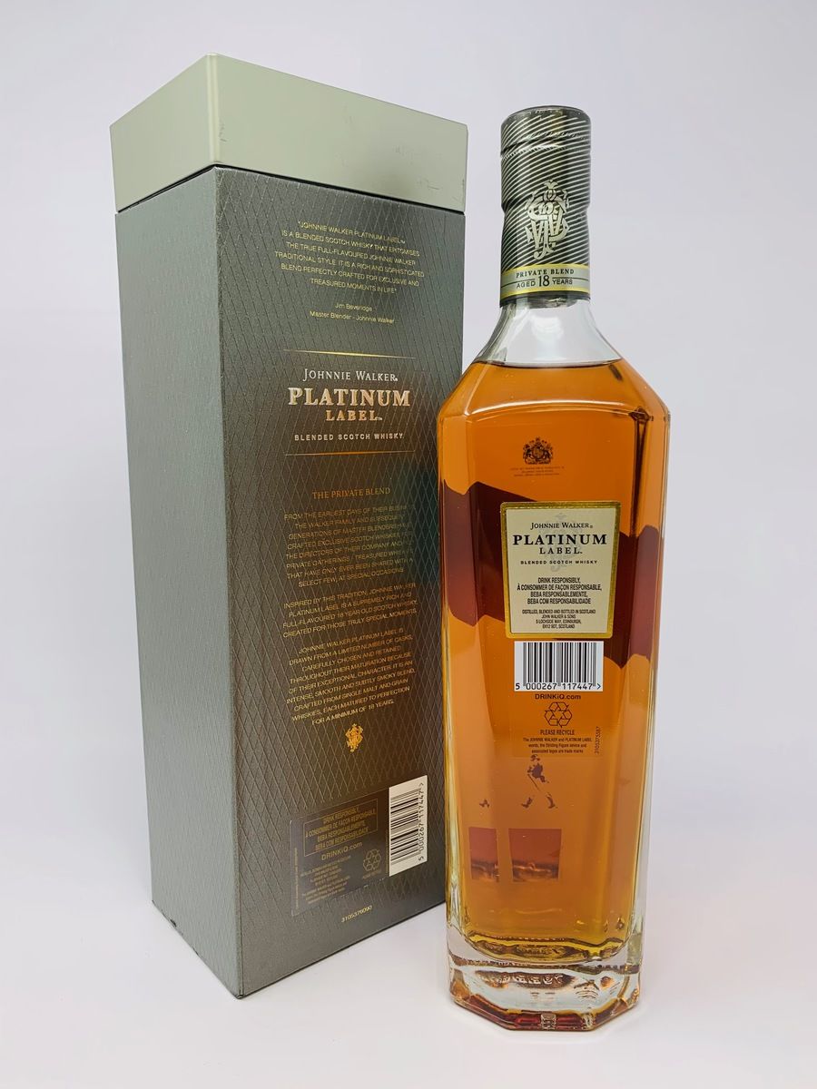 JOHNNIE WALKER 18 YEAR OLD PLATINUM LABEL