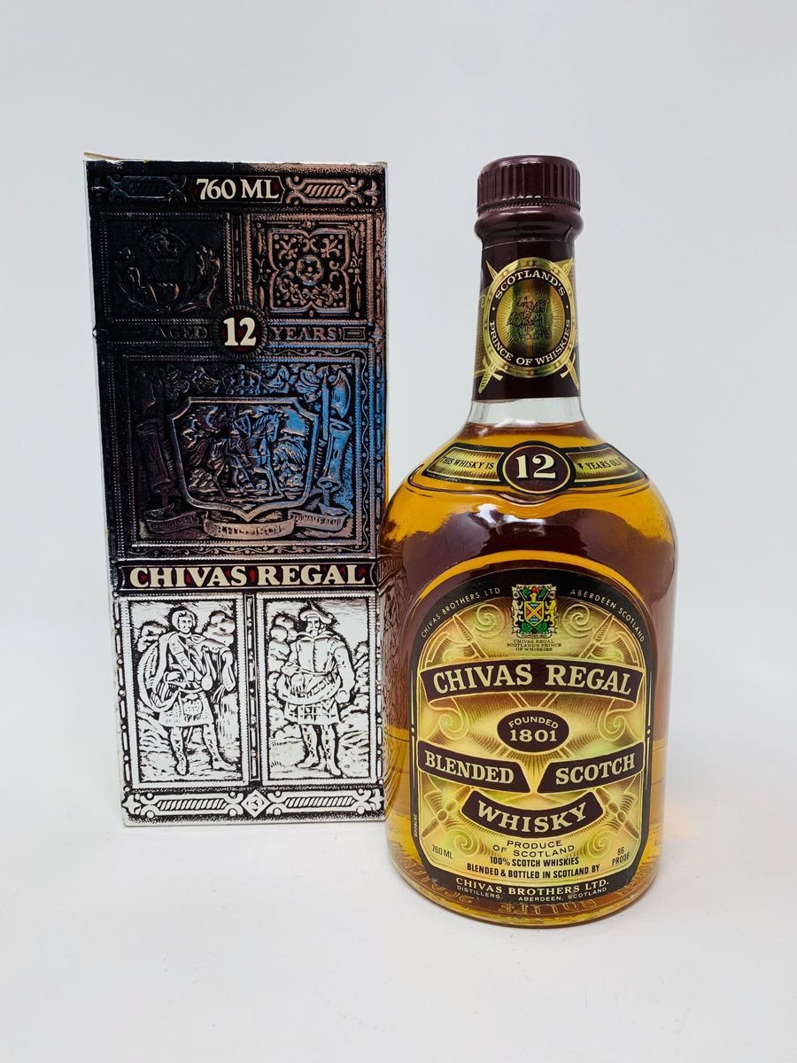 CHIVAS REGAL 12 YEAR OLD 76CL 1980'S 86% PROOF