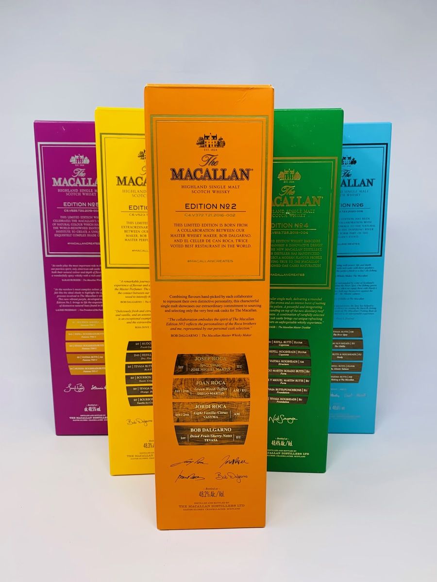 THE MACALLAN EDITIONS 2,3,4,5 & 6