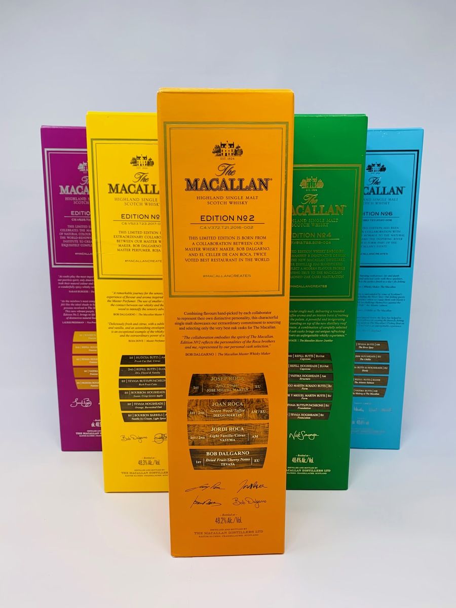 THE MACALLAN EDITIONS 2,3,4,5 & 6