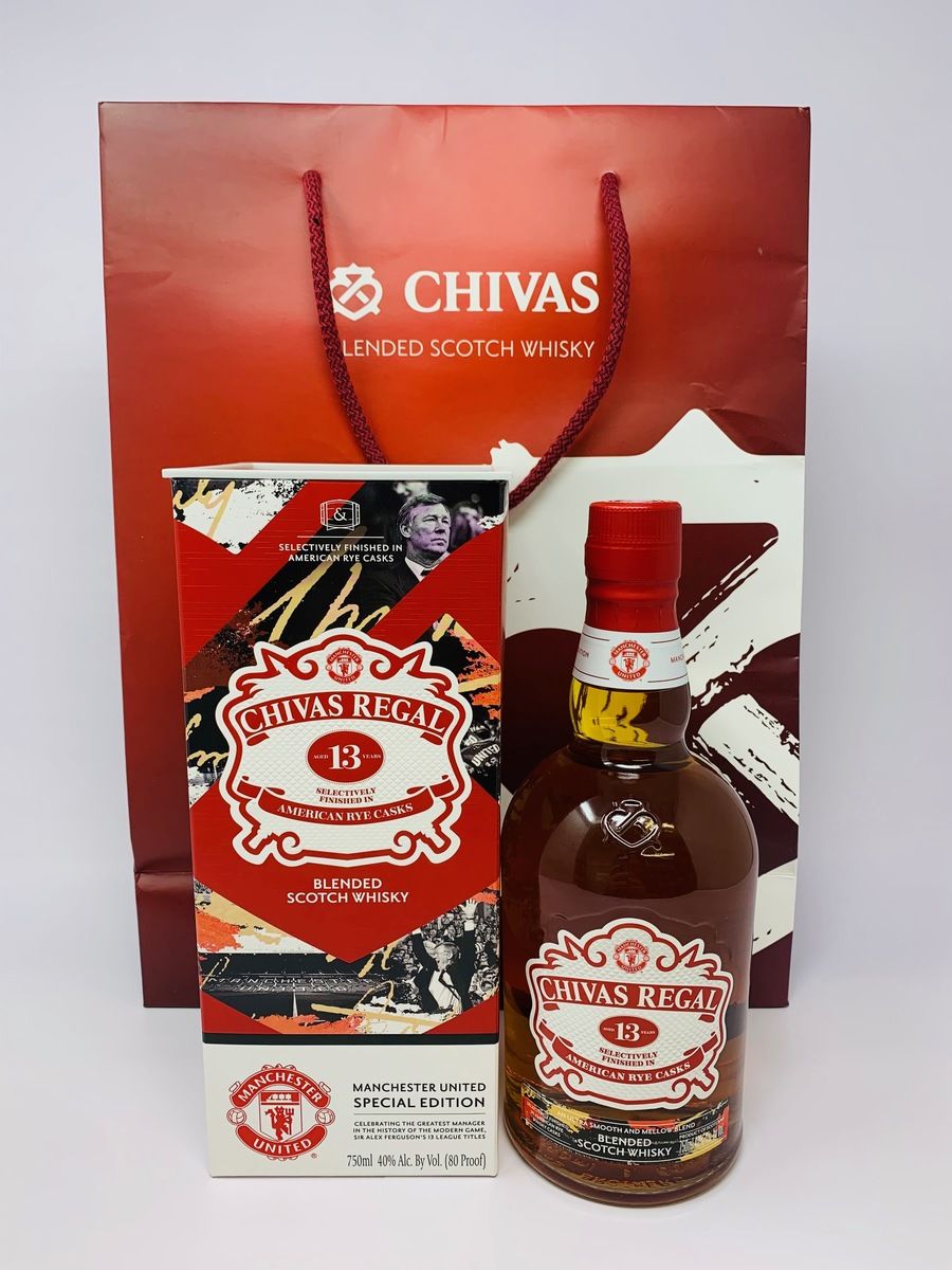 CHIVAS REGAL 13 YEAR OLD - RYE CASK FINISH - MANCHESTER UNITED SPECIAL LIMITED EDITION