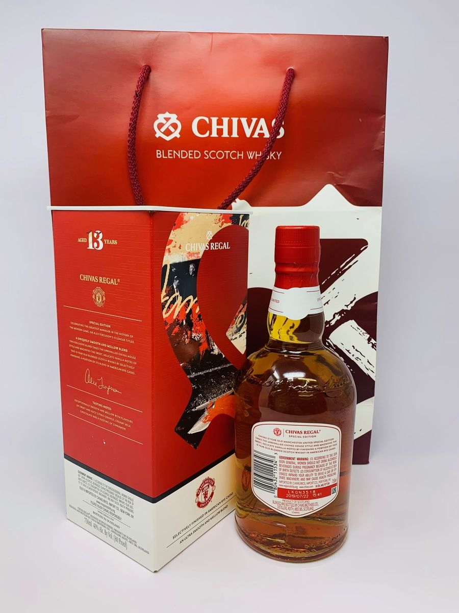 CHIVAS REGAL 13 YEAR OLD - RYE CASK FINISH - MANCHESTER UNITED SPECIAL LIMITED EDITION