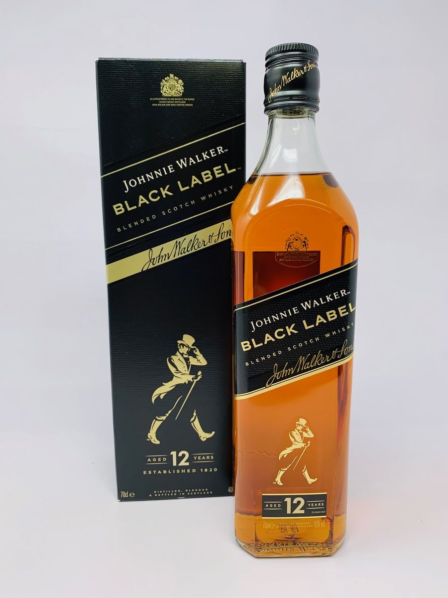 JOHNNIE WALKER 12 YEAR OLD BLACK LABEL 