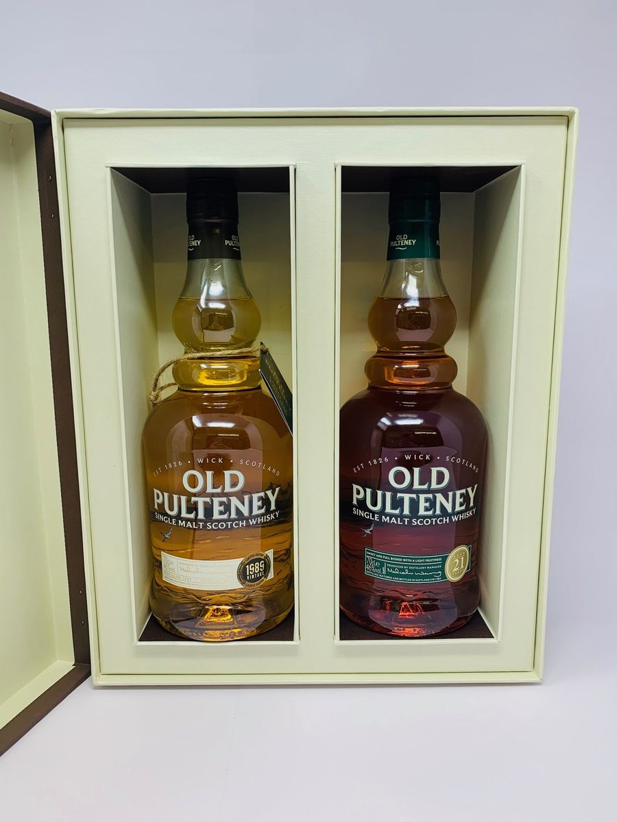 OLD PULTENEY 21 YEAR OLD AND 1989 VINTAGE LIMITED EDITION PACK